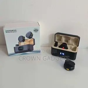 Q8 Wireless Mic With Charging Case Digital Display Vlog