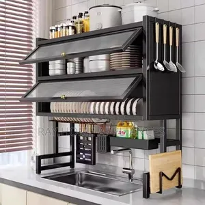 2 Tiers Over the Sink With Glass Acrylic Cover