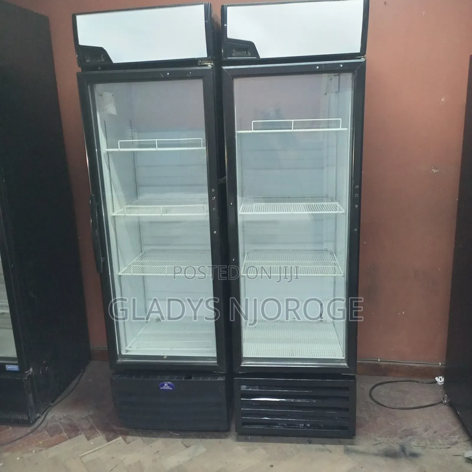 Display Fridge With White Canopy