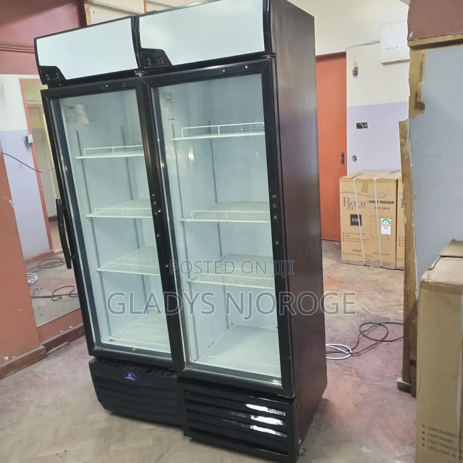 Display Fridge With White Canopy