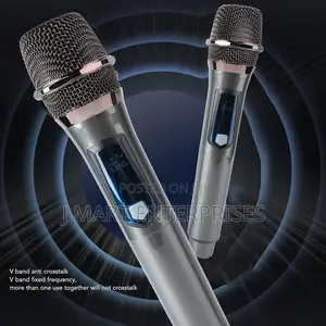 Professional Wireless Microphone Dual Uhf Cordless Dynamic Mic