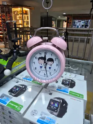 Pink Twin-Bell Analog Alarm Clock, Kids Twin-Bell Analog Alarm Clock