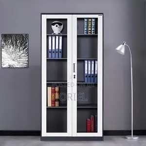 Office Cabinets : Office Glass Door Document Storage Cabinet