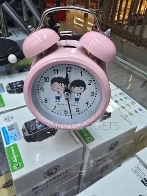 Kids Twin-Bell Analog Alarm Clock, Cartoon Twin-Bell Alarm Clock