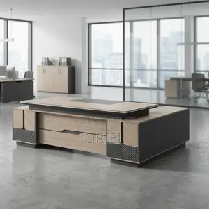 Executive Desks : 2.4m L-Shaped Executive Desk With Drawers