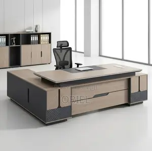 Executive Desks : 2.4m L-Shaped Executive Desk With Drawers