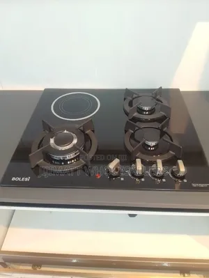 Bolesi Hob 3 Gas Burners +1 Infrared Electric With Gas Sensor