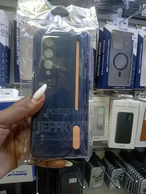 Navy Blue Protective Case Designed for the Samsung Galaxy Z Fold