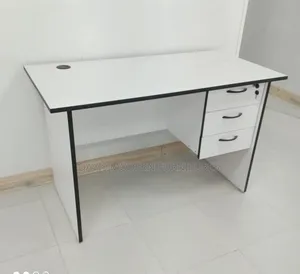 Office Desk With Black Edge Trim