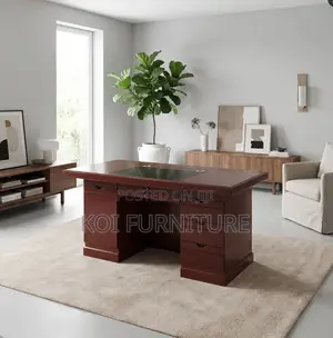 Office Desk; 1.4 Meters Mahogany Executive Desk With Execellent Finish