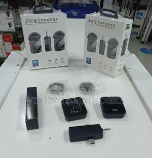 F11-2 Wireless 1 Piece Lapel Microphone 3-in-1 for Conferences Video