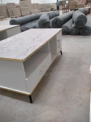 Modern Marble -Effect Top Coffee Table