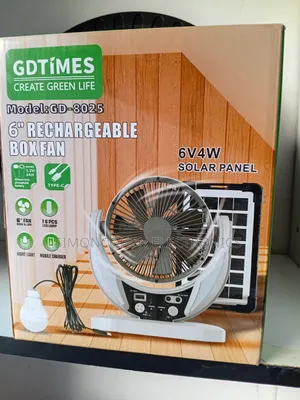 6" Rechargeable Box Fan