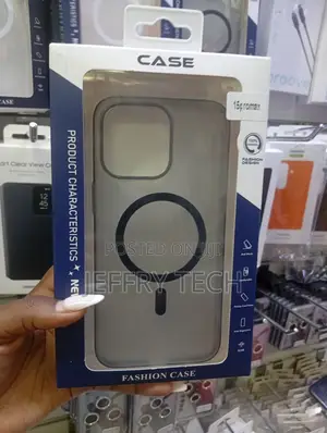 iPhone 15 Pro Max Matte Grey Magsafe-Compatible Phone Case