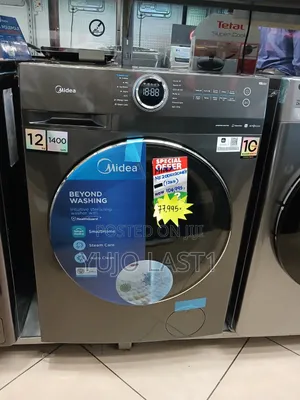 Midea Front Load Washing Machine 12kg, Titanium
Mf200w120wb/T