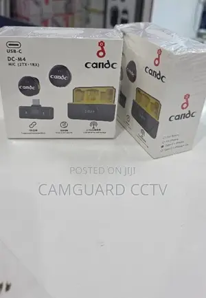 Candc 2-in-1 Wireless Microphone for iPhone Android 2 Mics + Receiver