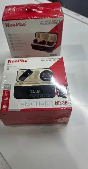 Neepho Np-58 Wireless Lavalier Microphone 2tx+1rx for iPhone Android