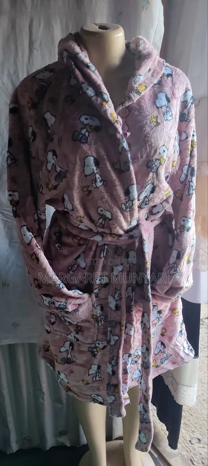 Coloured and Plain Housecoat