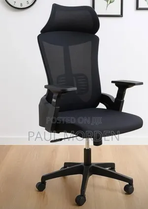Office Chair :Headrest With Mesh Back