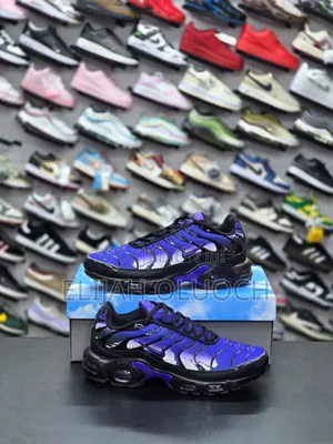 Nike Air Max Plus Sneakers in a Blue Gradient Colorway.