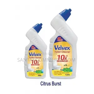 Velvex Citrus Burst Toilet Cleaner 10x Action Power