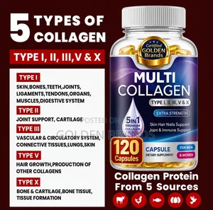 Premium Multi Collagen–5-in-1 Advanced Formula 120 Softgels