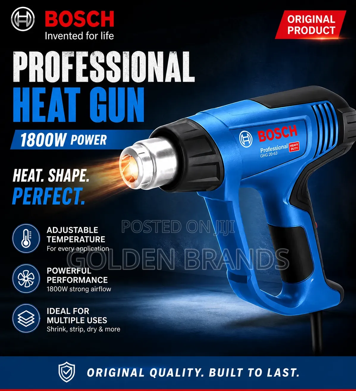 Bosch 1800w Heat Gun–Powerful, Fast Professional Use