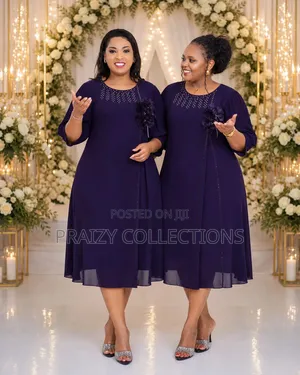 Shift Chiffon Black Purple Dress
