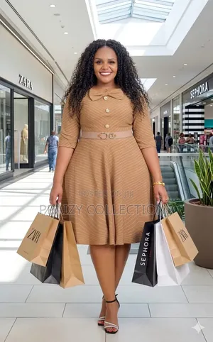 High Quality Dress With Decorative Buttons