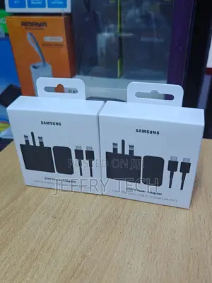 These Are Samsung 25w Power Adapters With Included Usb-C Cables.