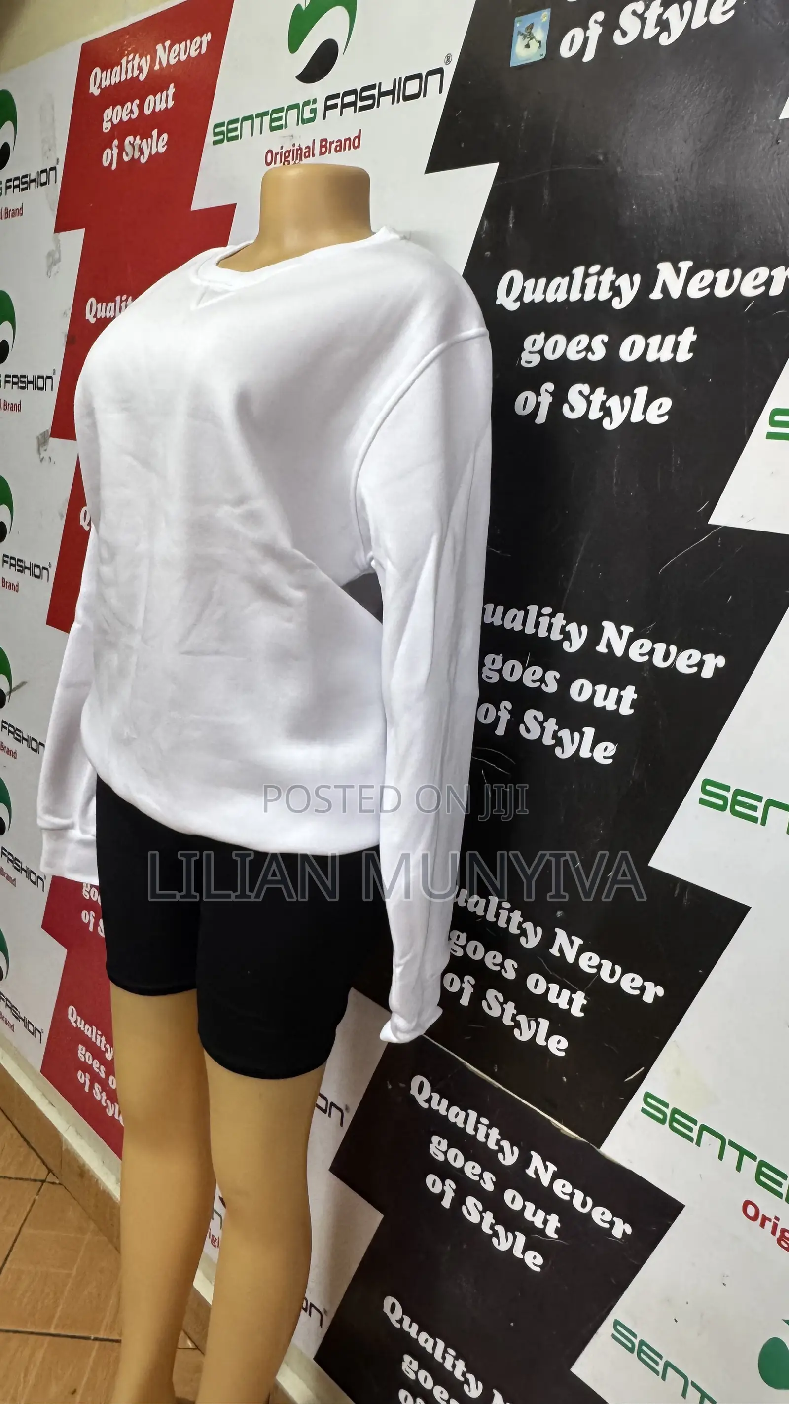 White Cotton Sweatshirts