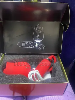 2 In1 Rose Usb Rechargeable G-Spot Vibrator, Dual-Head Adult Dildo