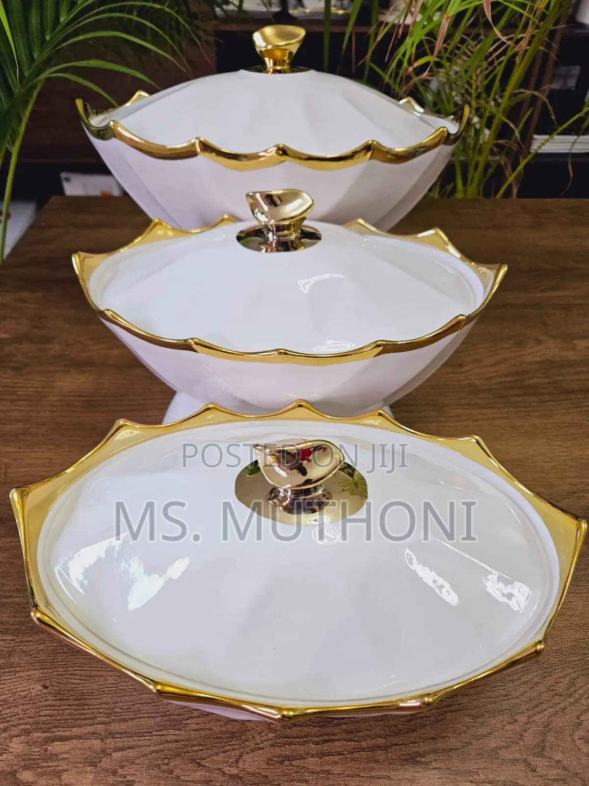 3pcs Ceramic Serving Dishes
