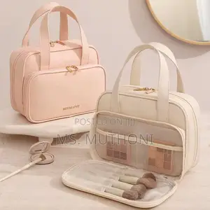 Large Capacity Pu Cosmetics Bag