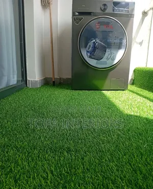 Laundry Area Rug Water Resistant Artificial Grass Carpets for Balcony