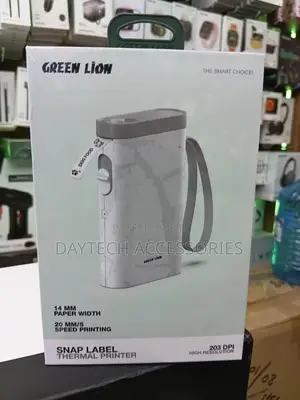 Green Lion Snap Label Thermal Printer With 14mm Paper Width.
