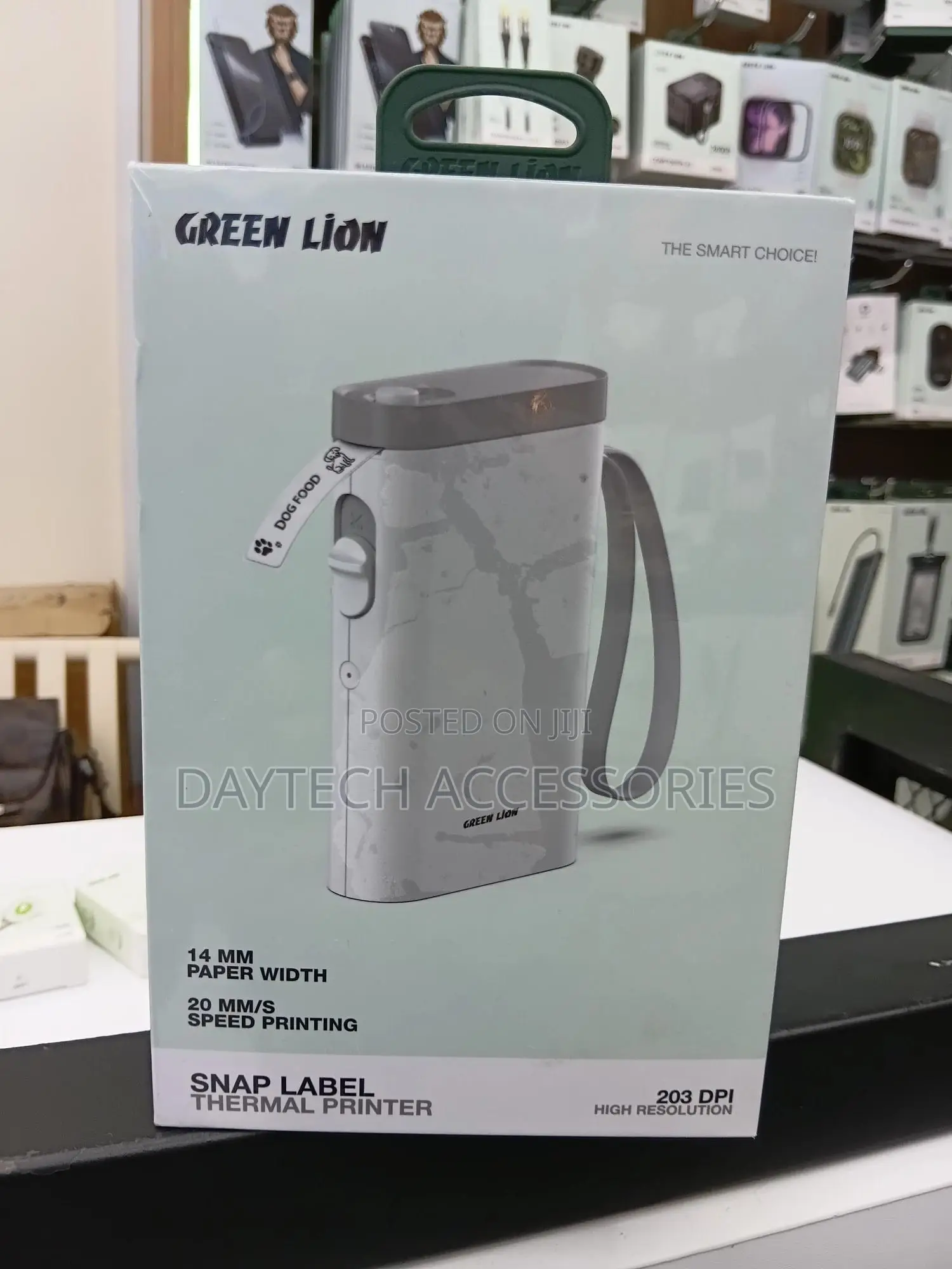 Green Lion Snap Label Thermal Printer 14mm - White