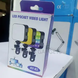 Ay-83 Rgb Led Video Light Mini Rechargeable Vlog Light