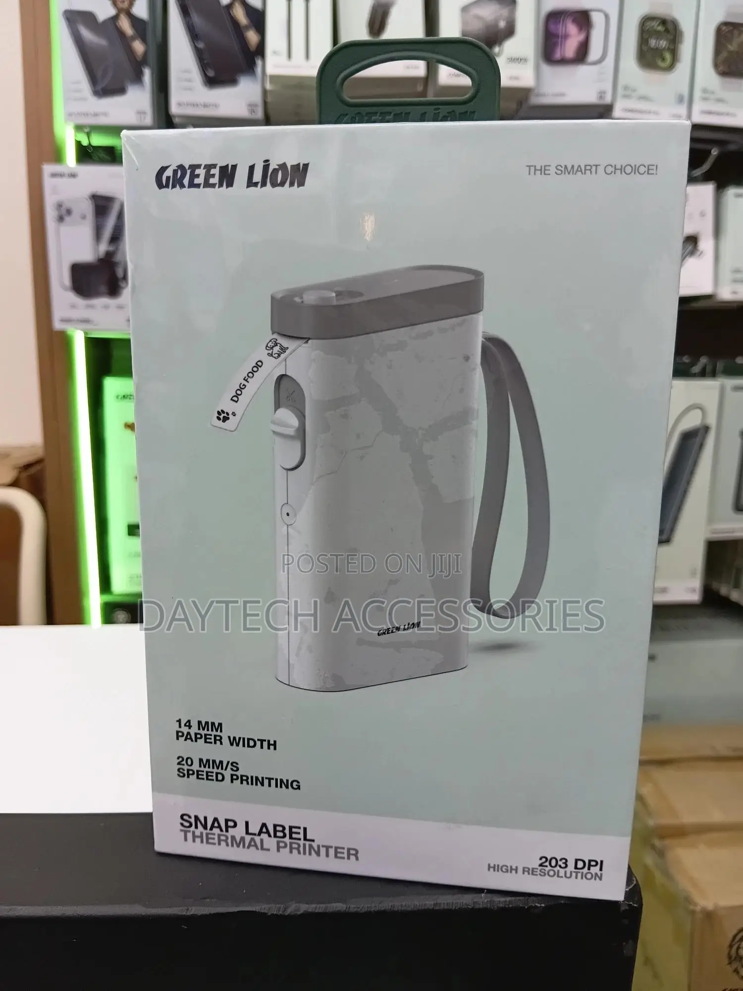 Green Lion Snap Label Thermal Printer 14mm - White