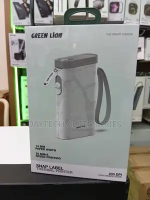 Green Lion Snap Label Thermal Printer 14mm - White