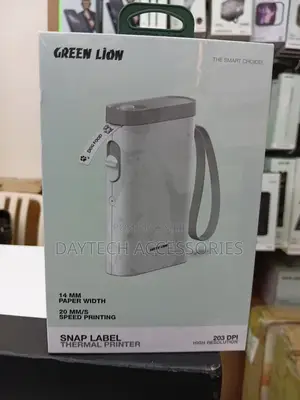 Green Lion Snap Label Thermal Printer 14mm (With Extra Roll)