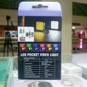 Ay-83 Mini Led Video Light Usb-C Rechargeable RGB Light