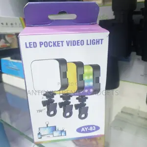 Ay-83 Mini Rgb Led Video Light, Rechargeable Pocket Lamp