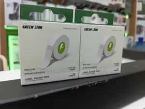 Green Lion 40x14mm Thermal Label Maker Tape Roll With an Rfid Chip.