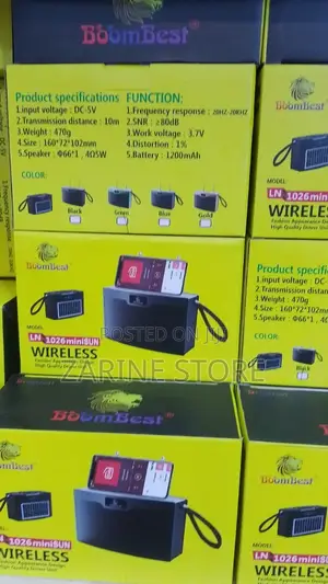 Wireless Portable Speaker With Fm Radio and Bluetooth