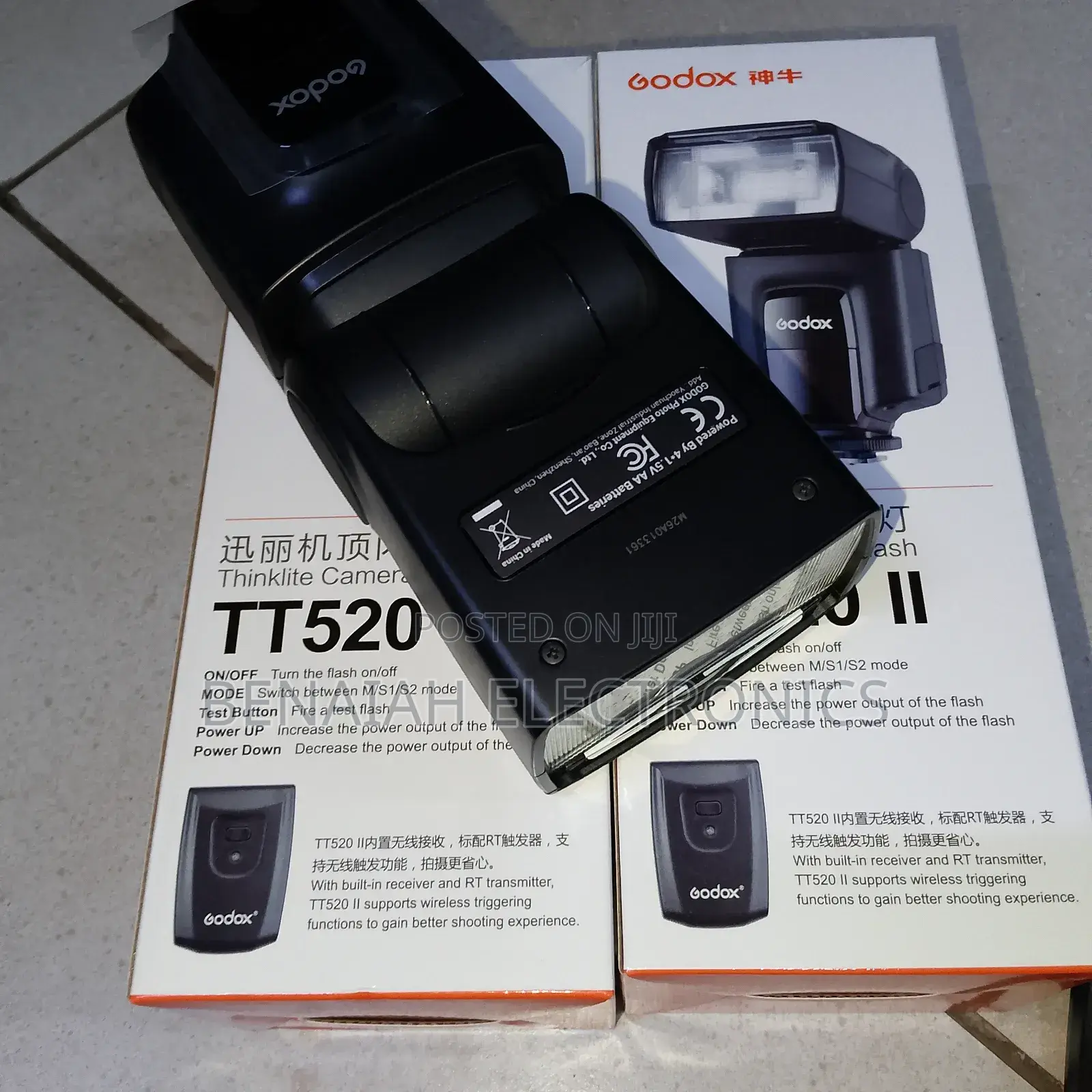 Camera Flash Tt520 With Adjustable Power Level