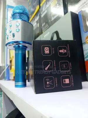 Ws-858l Wireless Karaoke Microphone Echo Speaker Led