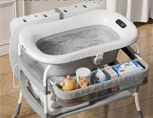 Multifunctional 2-in-1(Baby Bath Station )Bath and Changing Table