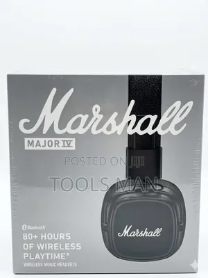 Marshall Major Iv Wireless Bluetooth Headphones - 80+ Hours Battery.