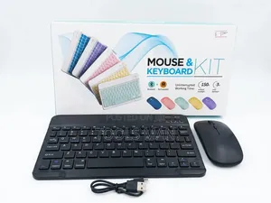 Universal Wireless Bluetooth Rechargeable Keyboard and Mouse Kit